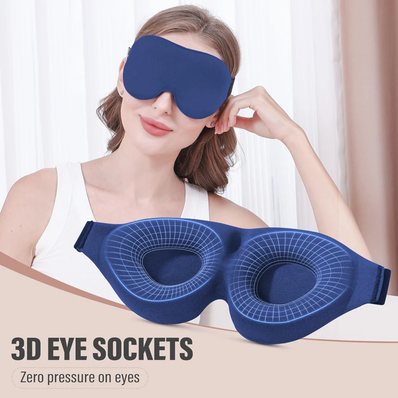 Sleep Eye Mask 3D - Penutup Mata Tidur 3D Bernapas Untuk