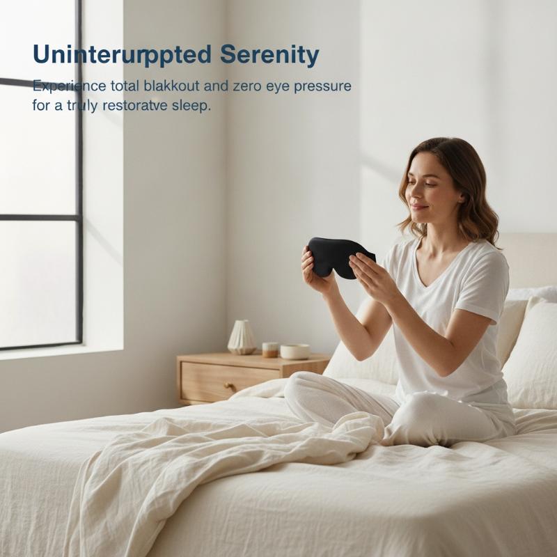 Penutup Mata Tidur 3D Lembut,  - Sleep Eye Mask 3D ulasan dan harga