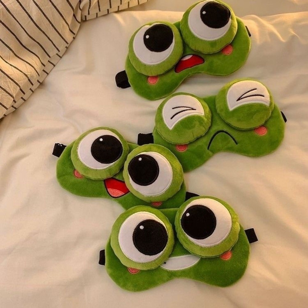 Penutup Mata Tidur Katak Kartu - Sleep Eye Mask 3D ulasan dan harga