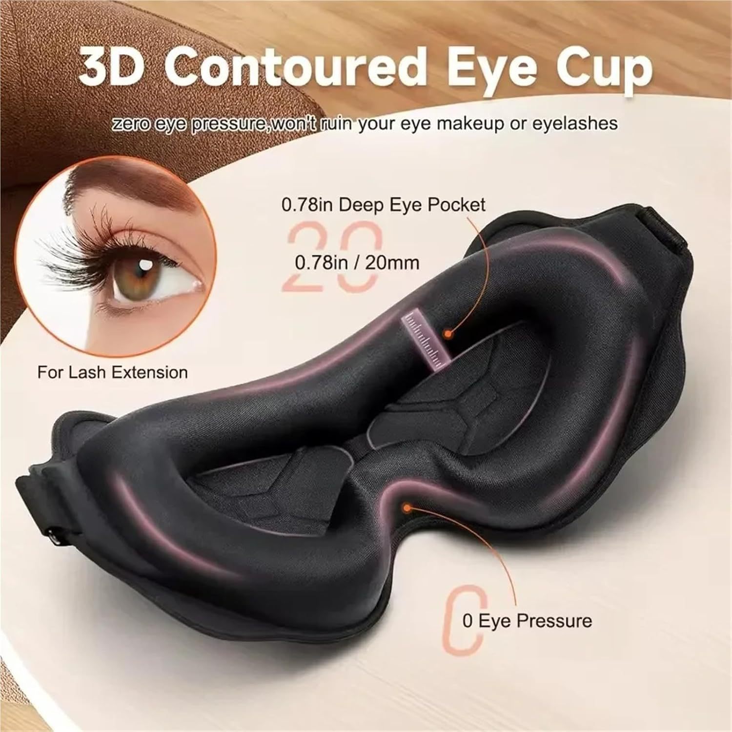 Masker Tidur 3D Penutup Mata A - Sleep Eye Mask 3D ulasan dan harga