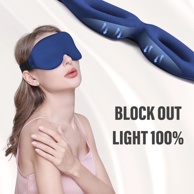 Penutup Mata Tidur 3D Bernapas - Sleep Eye Mask 3D ulasan dan harga
