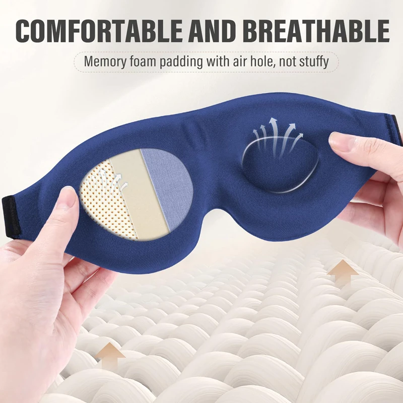 Penutup Mata Tidur 3D Bernapas - Sleep Eye Mask 3D ulasan dan harga