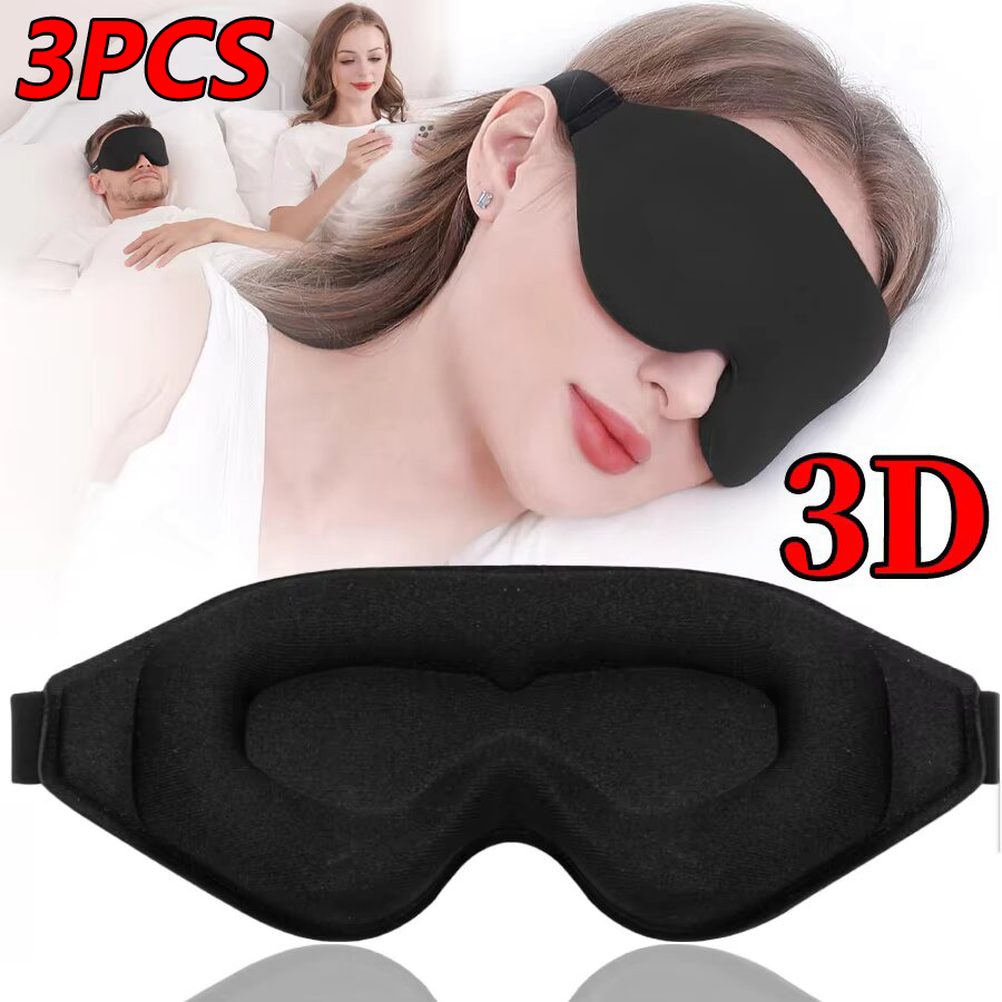 3 Buah Masker Mata Tidur Busa  - Sleep Eye Mask 3D ulasan dan harga
