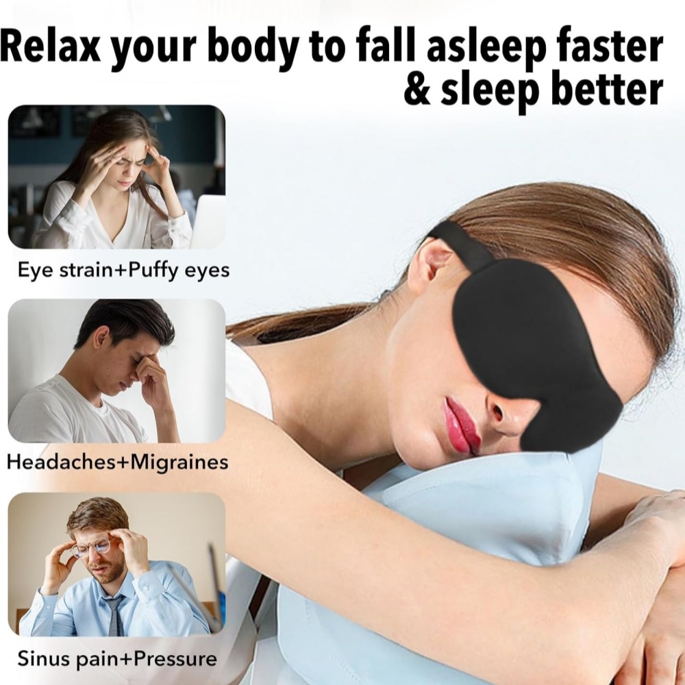 Masker Tidur 3D Penutup Mata A - Sleep Eye Mask 3D ulasan dan harga