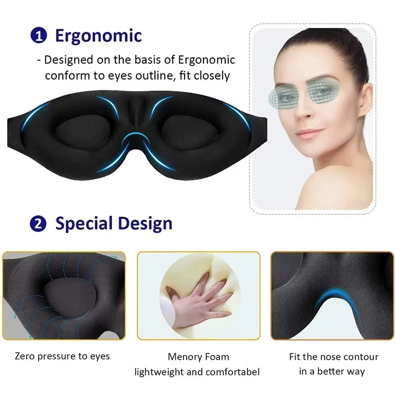 Penutup Mata Tidur Busa Memori - Sleep Eye Mask 3D ulasan dan harga